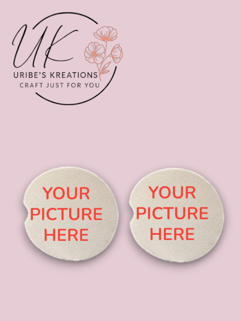 Custom Car Coasters Rubber Set (2)